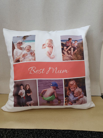 Picture of Photo cushion with words