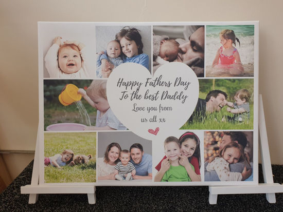 Picture of Canvas Collage with message Fathers Day