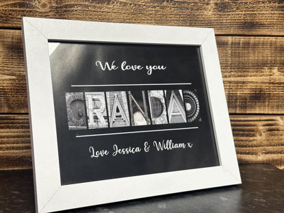 Picture of Lovely personalised Grandad 10x8 glass picture frame